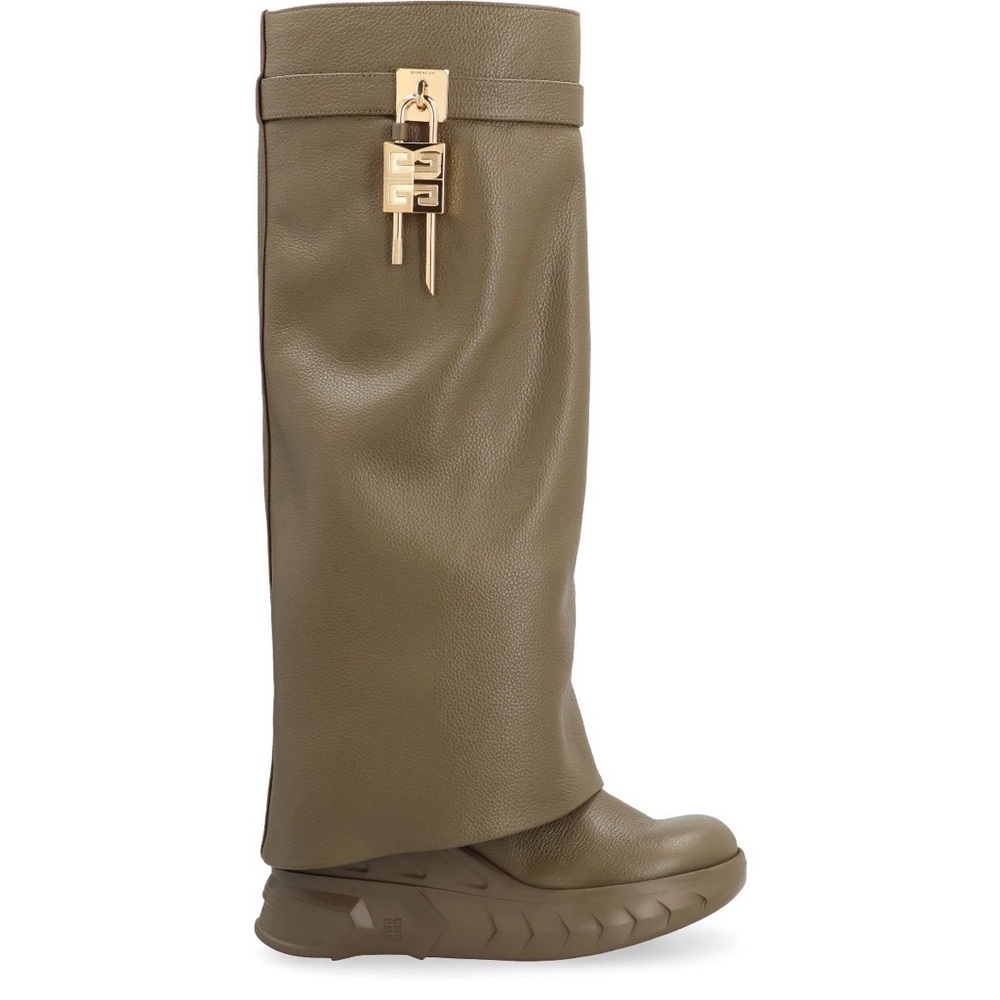 Givenchy Olive Over the Knee Boots